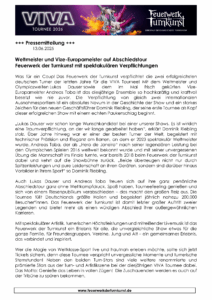 Bild Pressemitteilung Weltmeister Abschiedstour